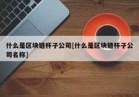 什么是区块链杯子公司[什么是区块链杯子公司名称]