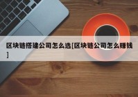 区块链搭建公司怎么选[区块链公司怎么赚钱]